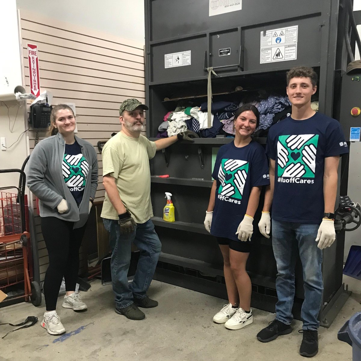 Our 2023 interns spent the day getting to know each other a little better by volunteering at The Rescue Mission. #RuoffCares