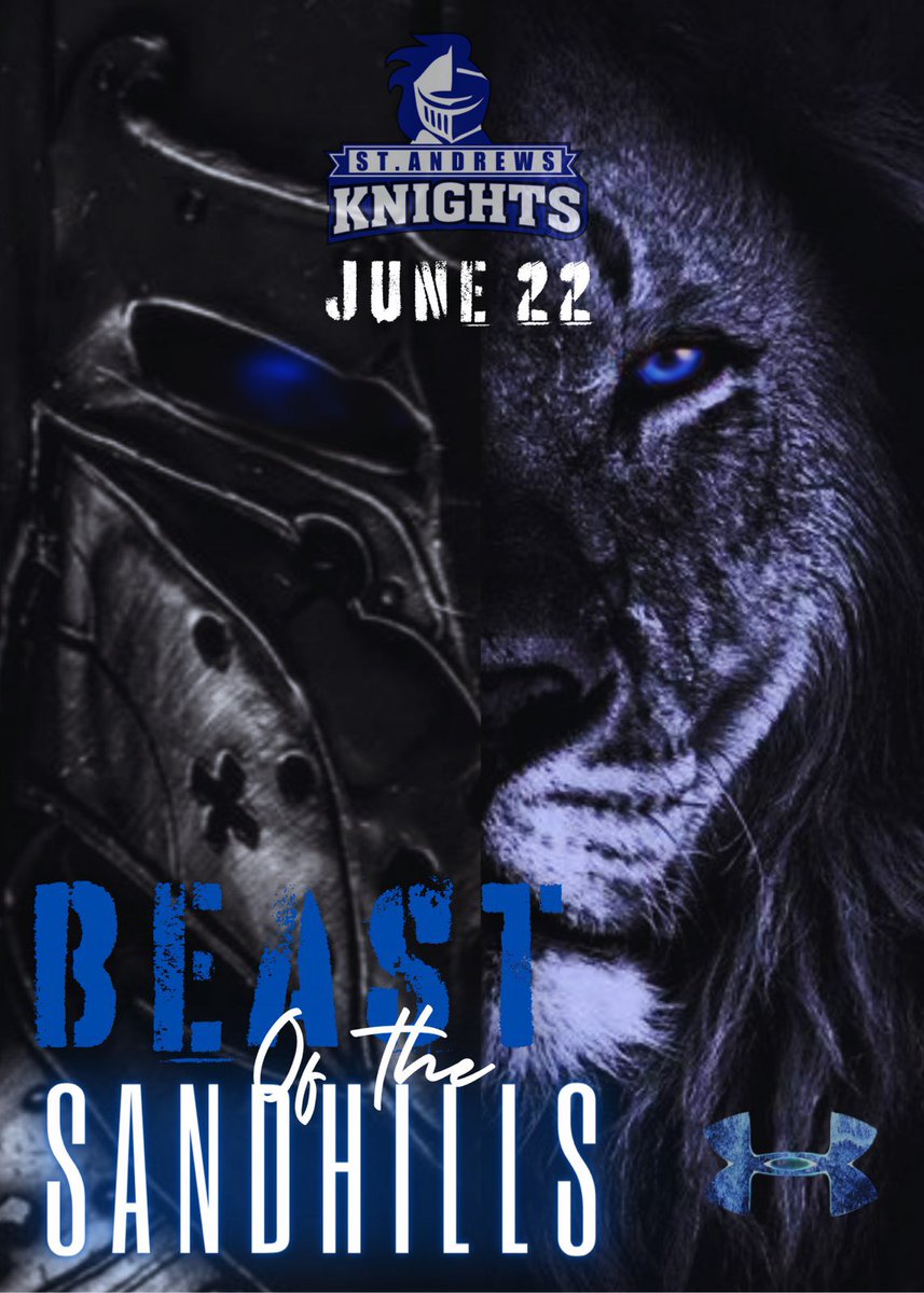 Beast of the Sandhills!!! ✅First ever 7v7 ⁦@StAndrewsUniv⁩ ✅June 22nd (9am game time). ✅Spectators enter for free ✅concessions available 4 South Carolina Teams 5 North Carolina Teams ✅Room for 1 more, contact DM us or ⁦@coachmcclure10⁩