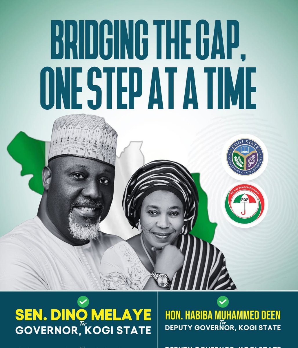 DINO is bridging the gap, one step at a time.

Let's support DINO MELAYE FOR GOVERNOR 

@OfficialPDPNig @pdpvanguard, @pdpnewgen, @PDP_NEWMEDIA, @pdp_connect
@kogireports
@IsahAbdullatif
@_dinomelaye
#DinoIsComing #OneKogiOneDestiny #Dino4Governor #KogiSaiDino #PDP #TheTimeIsNow