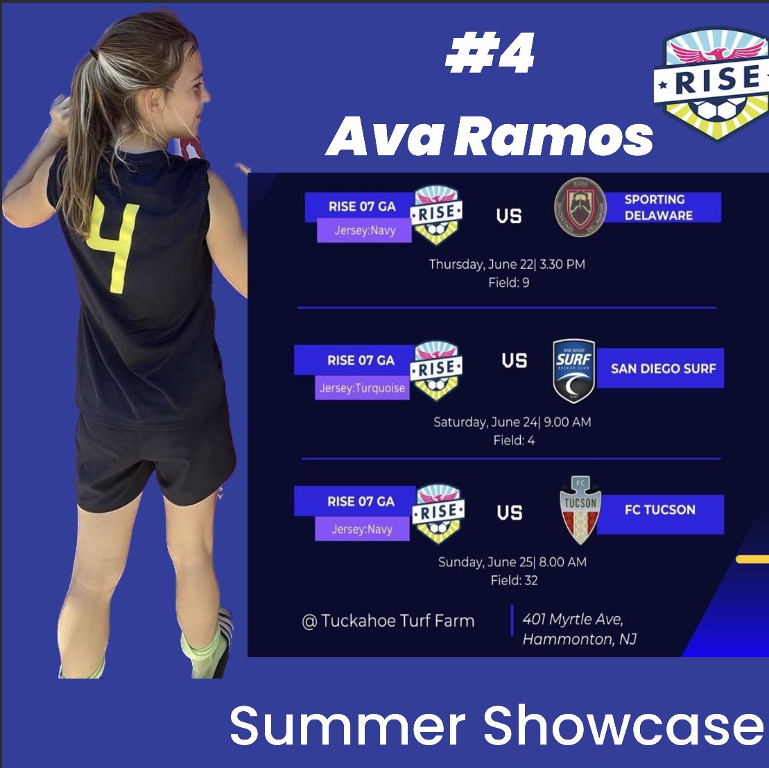 So excited for our summer showcase coming up!!! @Rise07Ga @RiseSoccerClub @dglad1969 @coachkevincross