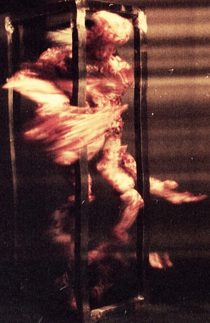Beetlenaut's tweet image. some latex sculptures/puppets I very meticulously built and filmed + photographed with a homemade slitscan film camera (hand-cranked!)

may post some behind the scenes stuff if people are interested enough

#horror #slitscan #filmphotography #latex #prosthetics #sfx #HorrorArt