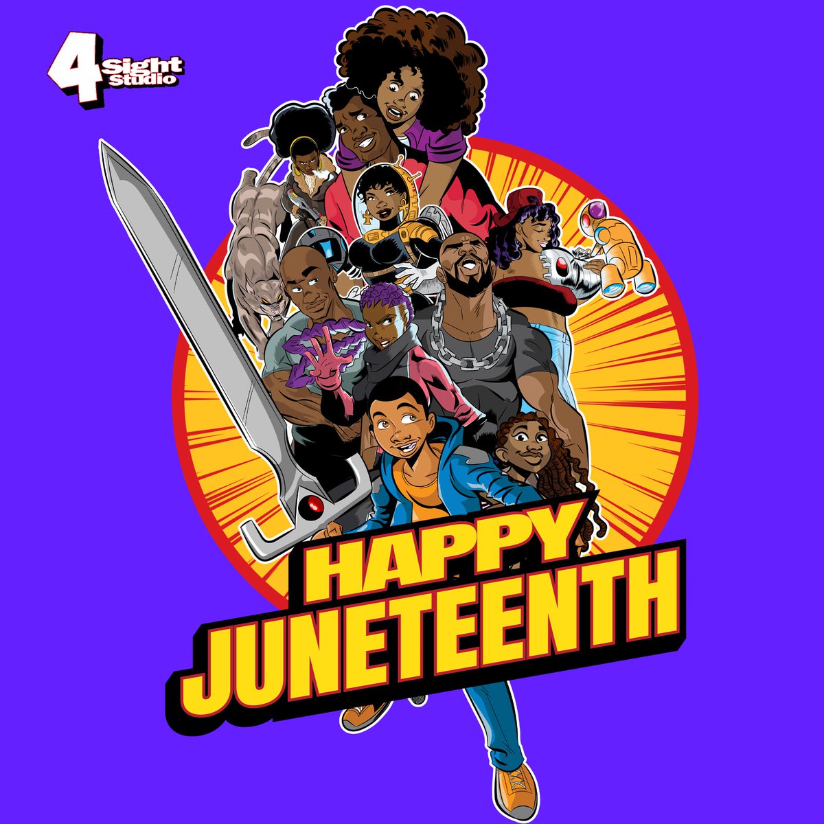 Happy Juneteenth everyone!

#Juneteenth2023 #juneteenth #4sightstudio #blackexcellence #BlackLivesMatter #blackartists #blackcreatives #blackcharacters #blackheroesmatter