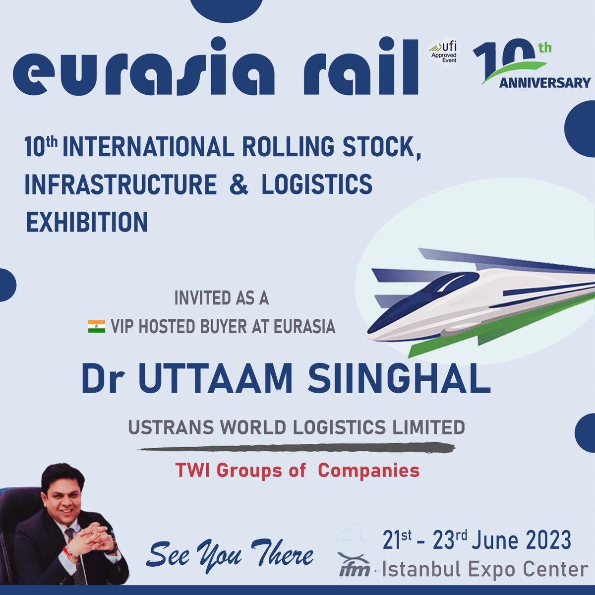 usinghal's tweet image. "Grateful for the exclusive India VIP Buyer Hosted Invitation of Eurasia 2023 in Istanbul, Turkey! Looking forward to a remarkable event filled with opportunities, connections, and global insights. Let's make it a memorable experience! 🌍✨ #Eurasia2023 #VIPBuyer #IstanbulTurkey"