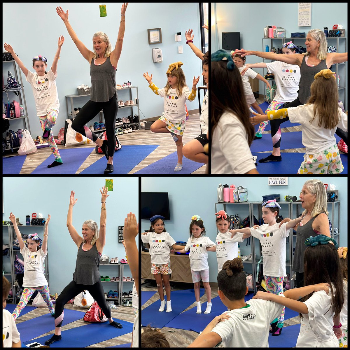 Summer Break Yogis! ☀️🧘🏻‍♀️🙏🏻❤️ Thank you, Ms. Jean! #namaste #summeryoga #yogas #kidsyoga #knma