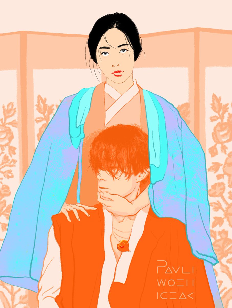 WozPauli's tweet photo. My new digital drawing:
Snake's Bride and her Fox. 💙🧡

#TaleOfTheNineTailed1938 #TaleOfTheNineTailed #LeeDongWook #KimBeom #joboah #kdrama #kdramatwt #digitalpainting #fantasy https://t.co/AHcGza8WsW