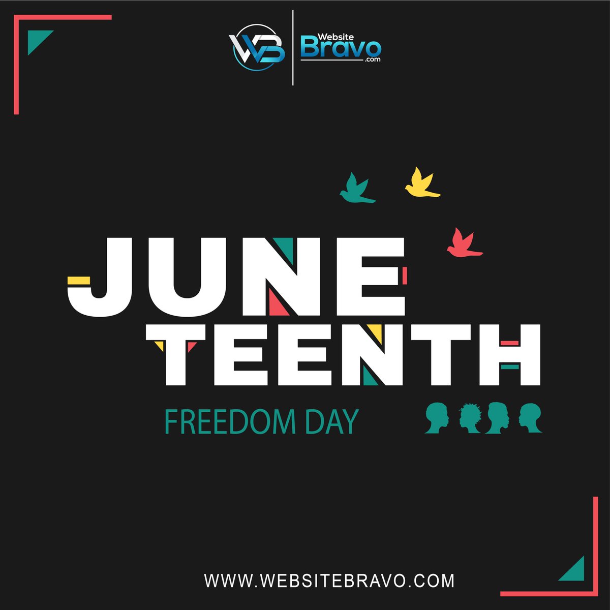 Honoring the past, embracing the present, and empowering the future on Juneteenth.

Contact us, and we will be happy to help you out.
websitebravo.com

#WebsiteBravo #webdevelopmentcompany  #seoagency #Juneteenth #FreedomDay #EmancipationCelebration #LiberationDay