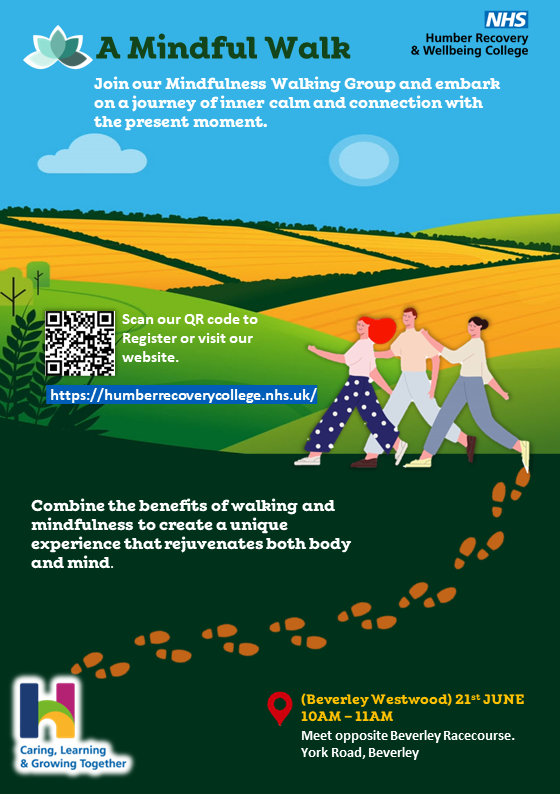 Join our Mindfulness Walking Group and experience the power of being present in every step. Immerse yourself in nature, cultivate inner calm, and embrace the beauty of the present moment. Scan the QR code below to visit our website and register. #Mindfulness