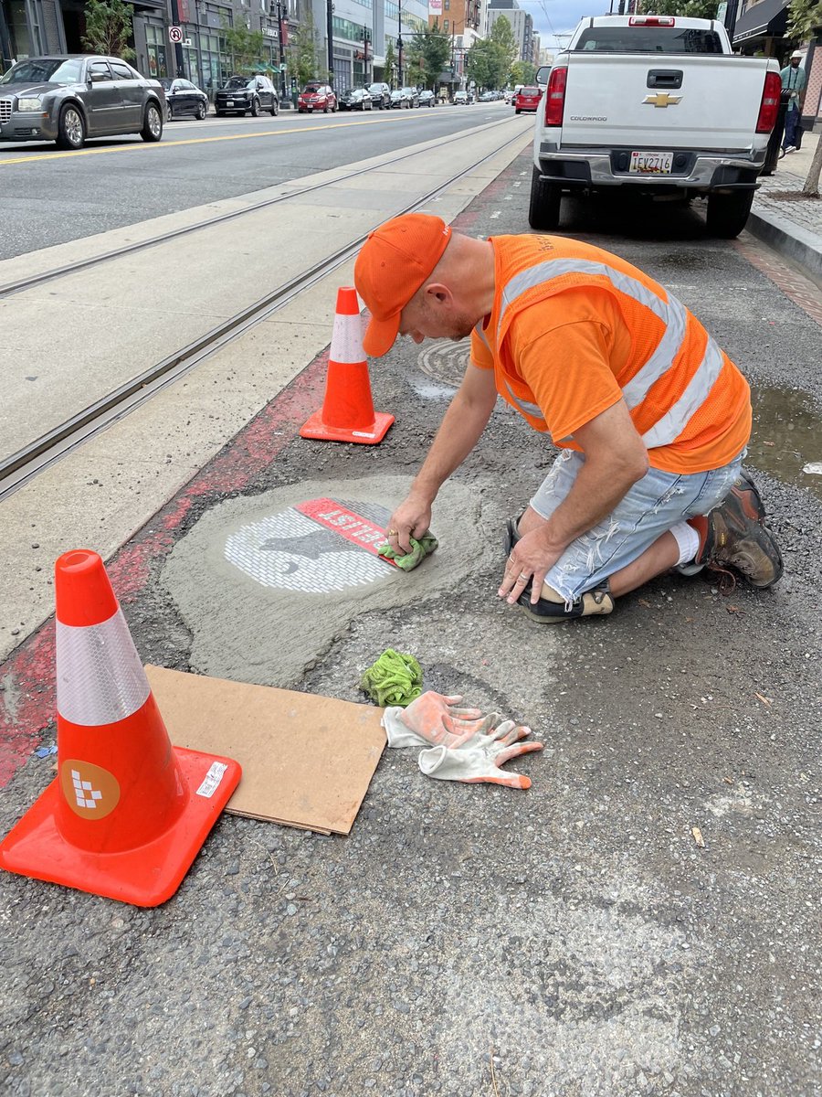 Last year, The #RelistWolves Campaign collaborated with mosaic artist, @‌bachor, to fill potholes around the D.C. metro area with Bachor's incredible art calling on @usinterior & @USFWS to #RelistWolves!