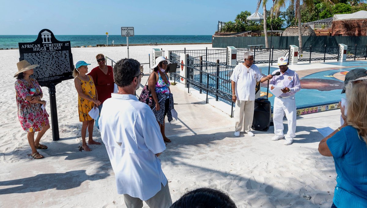 The site, believed to be the only African refugee cemetery in the United States, contains graves of Africans who died in 1860 after being freed by the U.S. Navy from three American-owned slave ships captured near the Cuban coast and brought to Key West for sanctuary.📷Rob O’Neal
