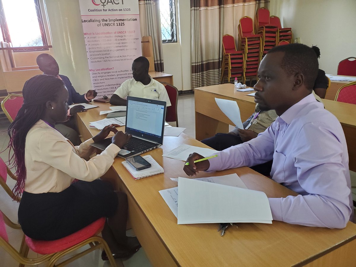 coact1325's tweet photo. @coact1325 is in #Lira this week for capacity building #Localisation workshops of #NAPIII on Women, Peace& Security. We started with the review of their expired #LocalActionPlan developed in 2014.
Courtesy of @unwomenuganda &
@NorwayUganda. Thank you for supporting our work https://t.co/Aec3oTHkbI
