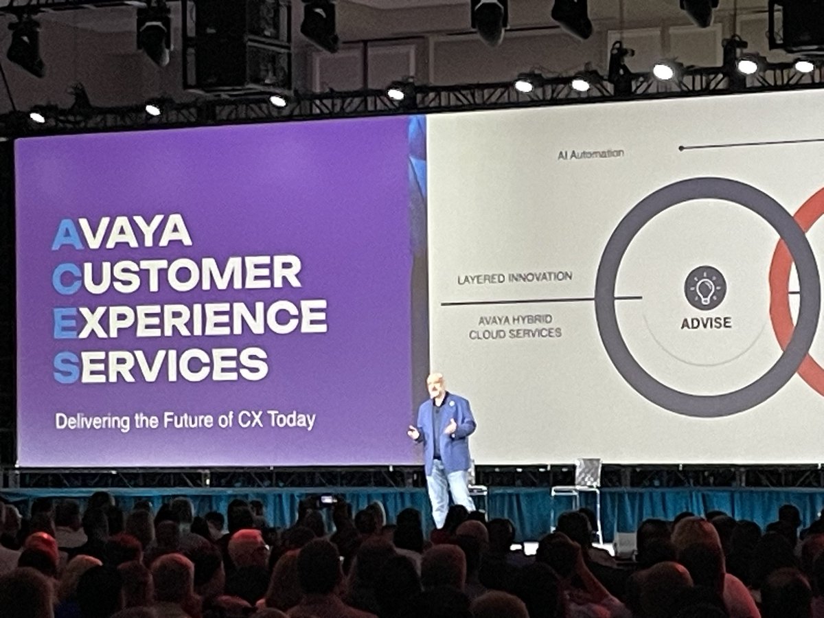 CarlKnerr's tweet image. Emir Susic announces the rebranding of Avaya Professional Services to Avaya Customer Experience Services. They are here to help @Avaya customers with their cloud journey. #AvayaEngage