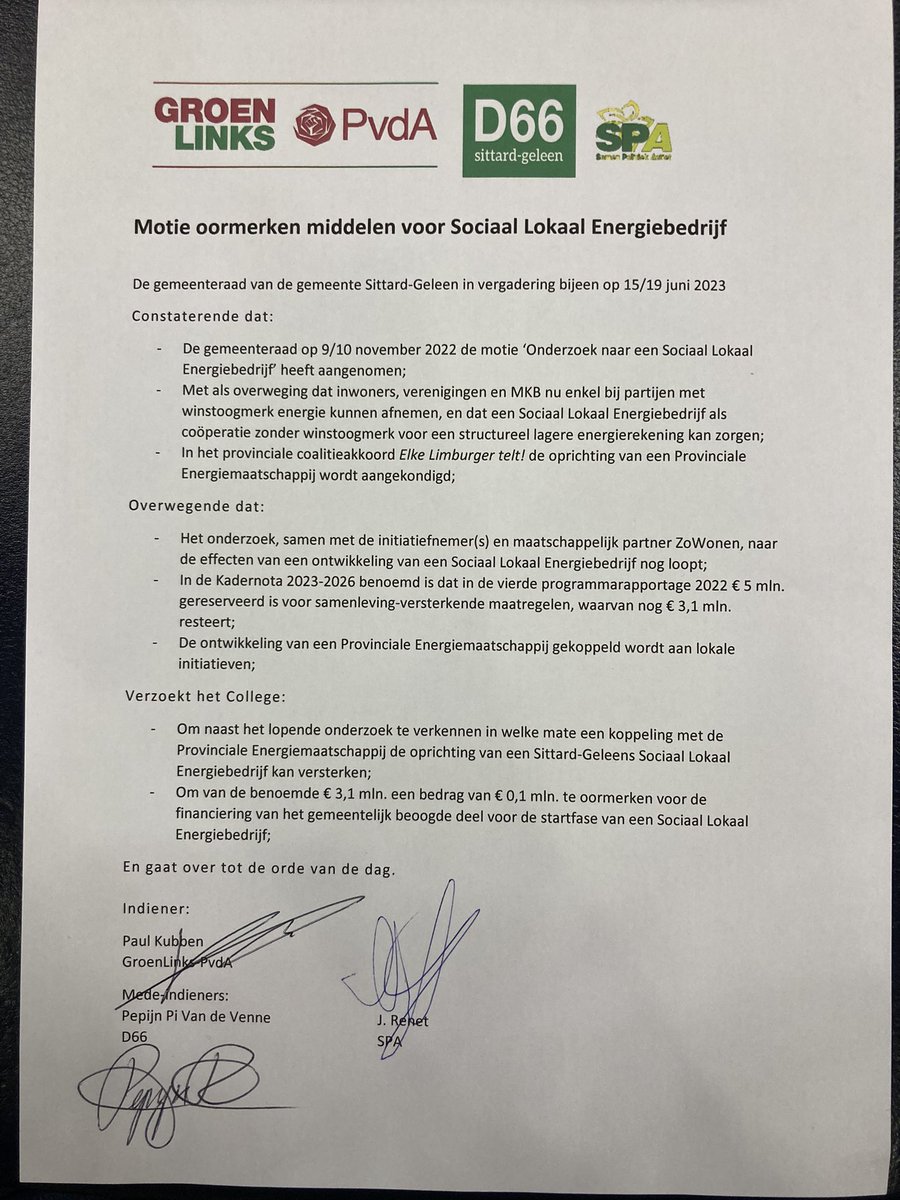 PvdA Sittard-Geleen tweet media