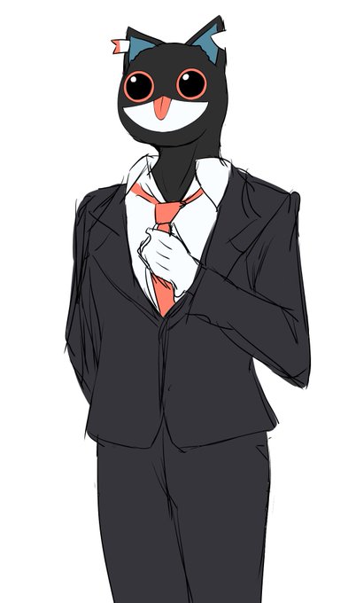 「adjusting necktie black jacket」 illustration images(Latest)