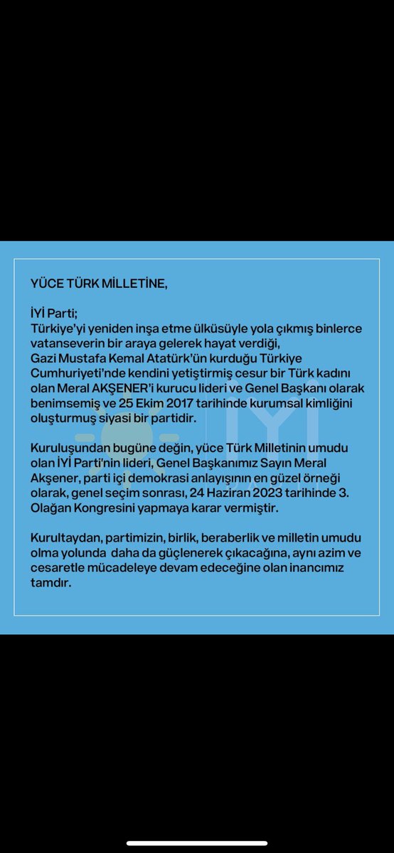 avglmsrcylnkl's tweet photo. Her daim!☀️ @meral_aksener https://t.co/H1bEqW5x06