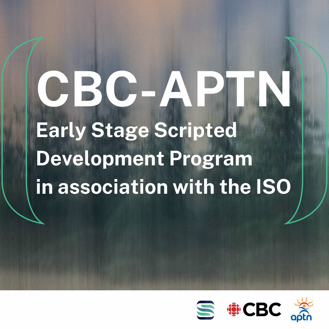 The CBC-APTN Early Stage Scripted Development program is back. This program is geared for emerging Indigenous writers and producers with a suitable project for development that's in the pre-or early stage of development.
Deadline to apply: July 28, 2023 iso-bea.ca/cbc-aptn/