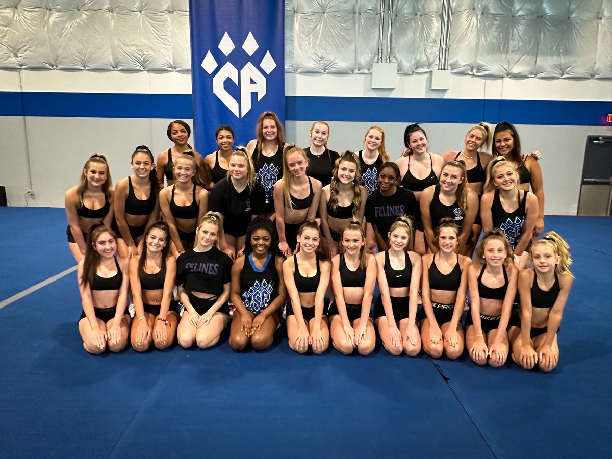 Now introducing your Felines of the 2023-2024 season! New content coming soon, make sure you follow us here and on Instagram @ cafelines! 💜🐈‍⬛ #Felines #CAFelines #F2AVS #CheerAthletics #cheerleading #cheer