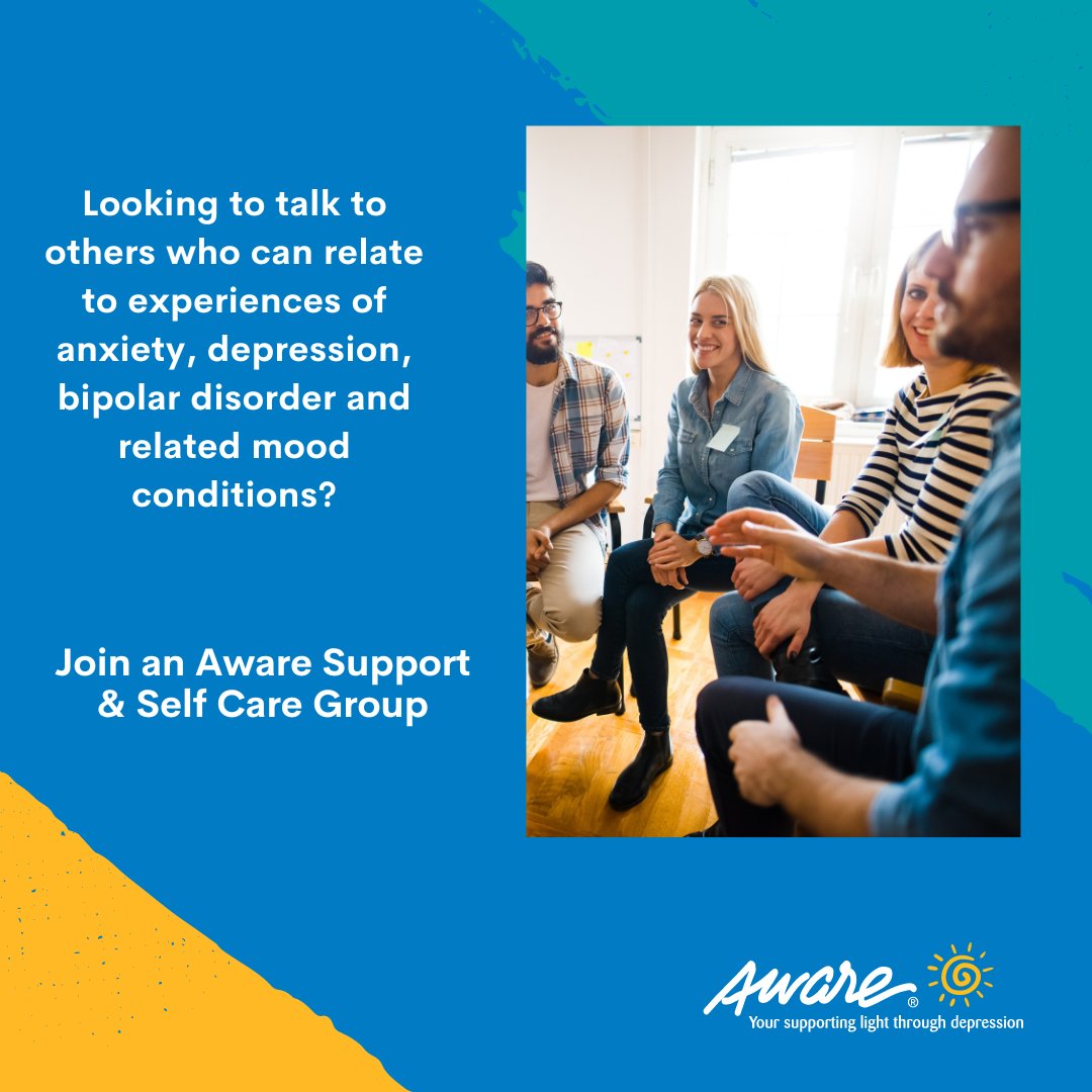 Aware on Twitter "Our Support & Self Care Groups offer a supportive