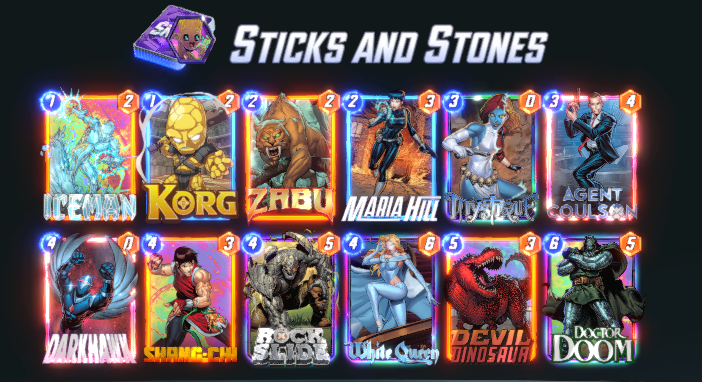 Paradoxyz's tweet photo. The Deck that I finally hit infinite with! ~70% win rate over the past 7 days/~150 games with it!

Had to include the Maria Hill just for @Bynx_Plays https://t.co/AOHDvUwlIB