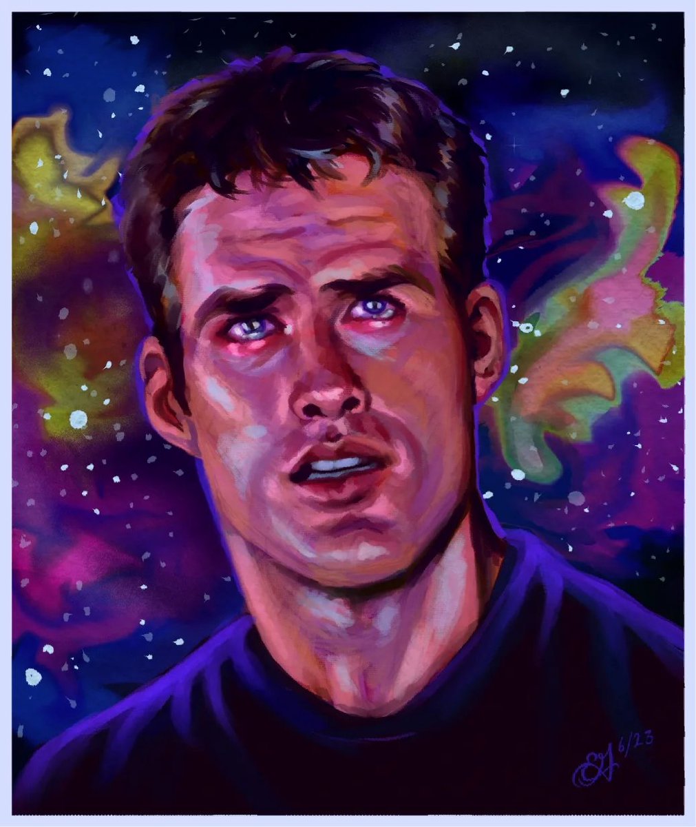 kamacstrophe's tweet photo. Through no planning on my part, there's been a disproportionate amount of traumatized men named John in my watch history lately. Time to start painting them, I guess!

#farscape #johncrichton #benbrowder #ManartMonday?? https://t.co/OHFaUcqK0r
