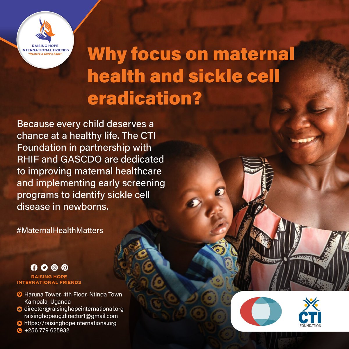 Maternal health and Sickle Cell Disorder @uscrfuganda @MinofHealthUG @globalscdorgs @GHU_Official @GlobalGenes @nfayanders @MD_abraham01 @Niwavictor