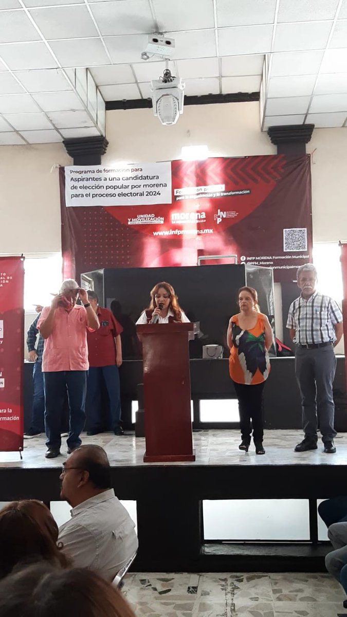 RECEJAL's tweet photo. Programa de formación para aspirantes a una candidatura de elección popular por morena para el proceso electoral 2024.
"Curso aspirantes a ediles"
#infp #revoluciondelasconciencias #morenaJalisco https://t.co/aVDtDvMFpF