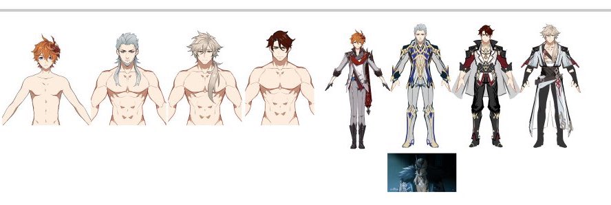 im not delusional enough to think they will update old male models to the buffer ones for select characters (itto) should they actually add this  but its gonna look really funny …. like Actually the only men in teyvat with muscle mass are pierro and the fontaine senator