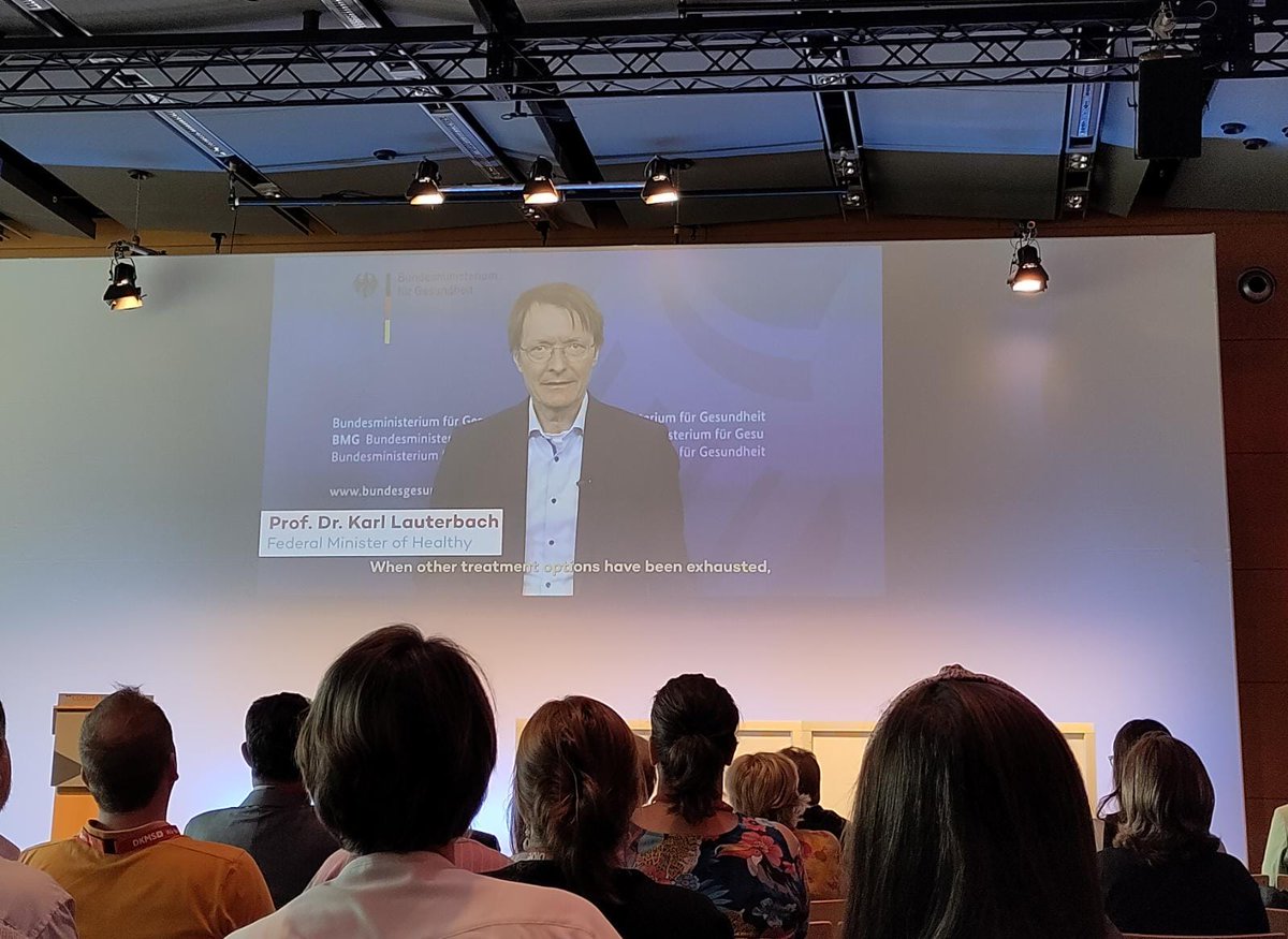 What an honor to have @Karl_Lauterbach the German Federal Minister of Health speak in a video message at #IDRC23 about the importance of donor registries and their collaboration! You can watch the full video here📽️vimeo.com/833635961 @BMG_Bund #IDRC2023 @WMDA_office