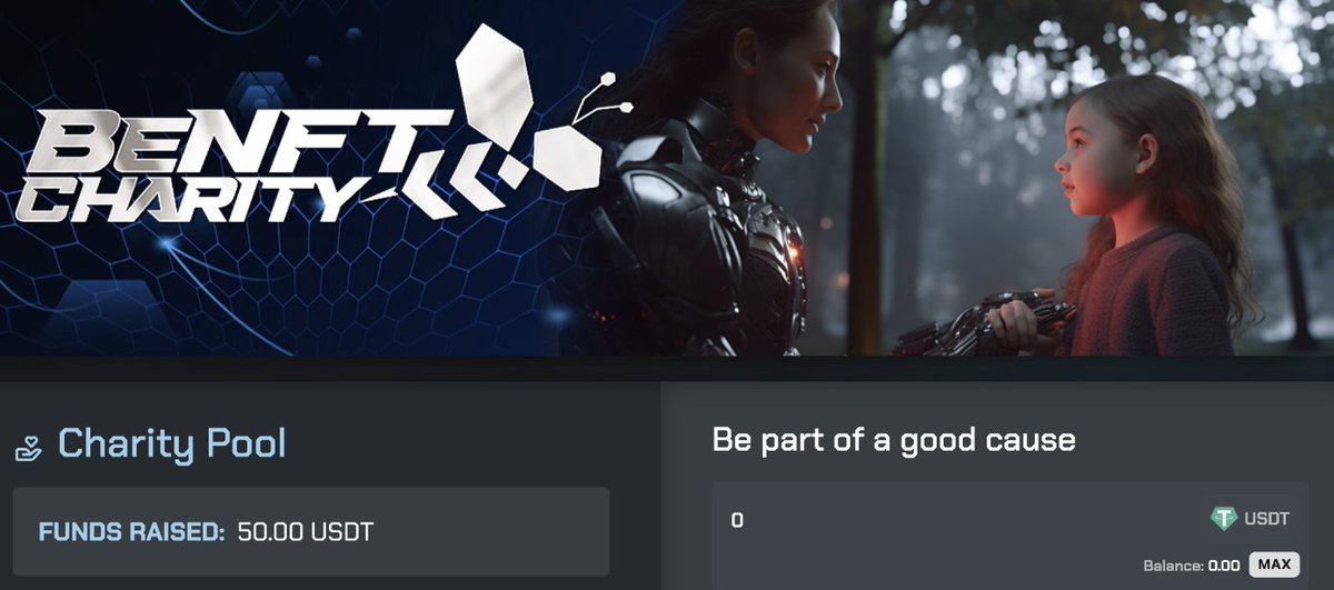 🤝 Together, we can make a difference 🤝

Making the world a better place is not just a cliché. It is one of our core values.

❤️Inspired by our very own community, we are proud to announce the upcoming launch of the #BeNFT Charity!

👇The choice will be yours👇