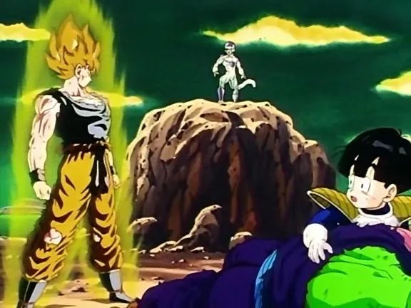 ModernNotoriety's tweet photo. Goku turns Super Saiyan for the first time 32 years ago in the original Japanese episode (June 19, 1991) https://t.co/Cm7F8zgQAO
