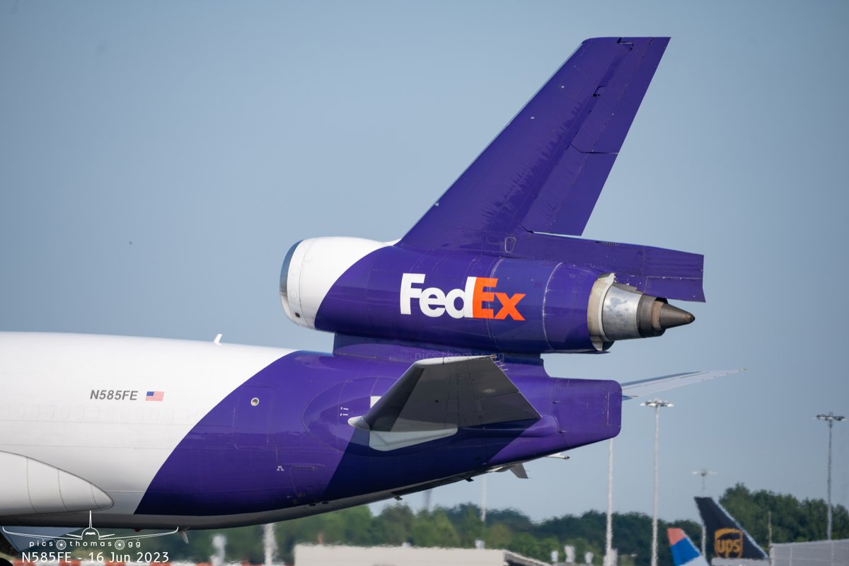 #MD11 N585FE @FedExEurope arriving into Stansted last Friday ✈