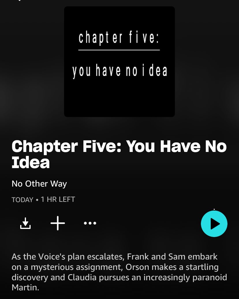 NoOtherWayPod's tweet photo. CHAPTER FIVE #YouHaveNoIdea is NOW STREAMING! @ToddLien (“Martin”) #nootherwaypod #podcast #mystery #drama https://t.co/3m04MhCTk2