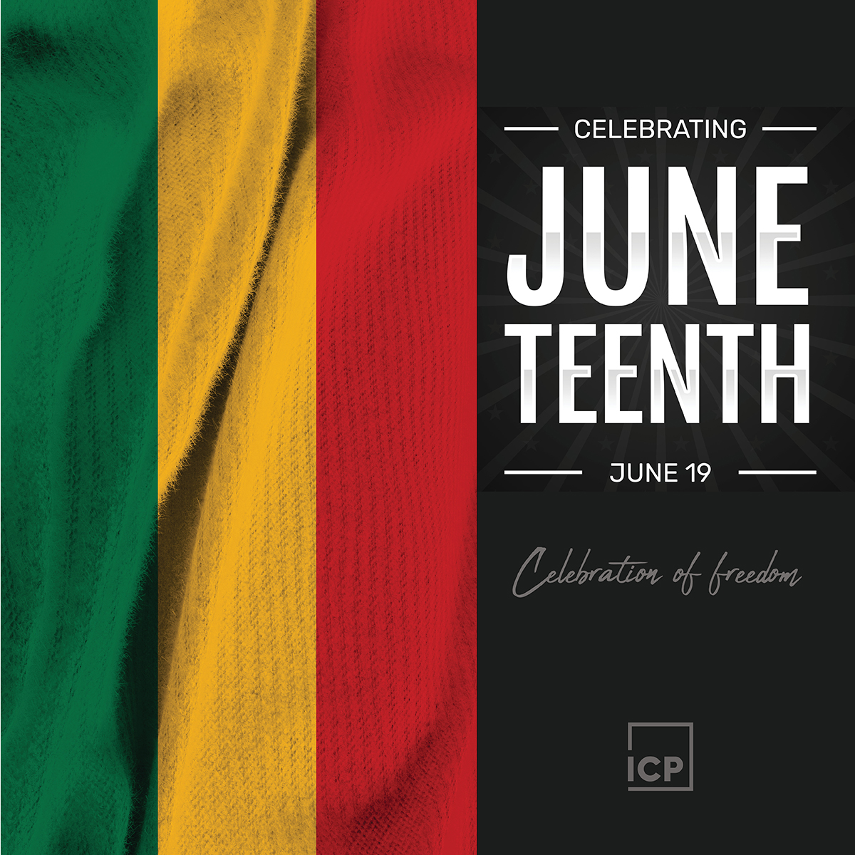 Wishing everyone a Happy Juneteenth, a day to celebrate freedom and a day of remembrance.