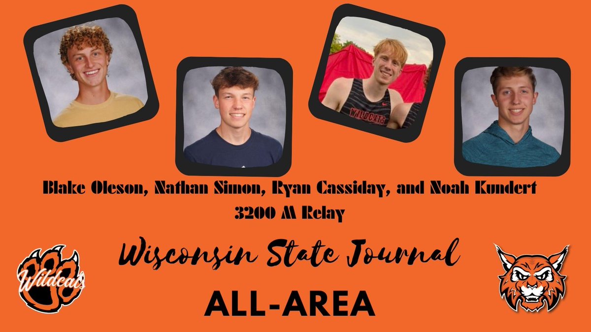 Congratulations to our three individuals and FIVE relays from Boys and Girls <a href="/VeronaWildcatTF/">Verona Wildcat T&F</a> for earning <a href="/WiStateJournal/">Wisconsin State Journal</a> All-Area Team <a href="/VAHSwildcats/">VeronaAreaHighSchool</a> #GoCats (2/2)