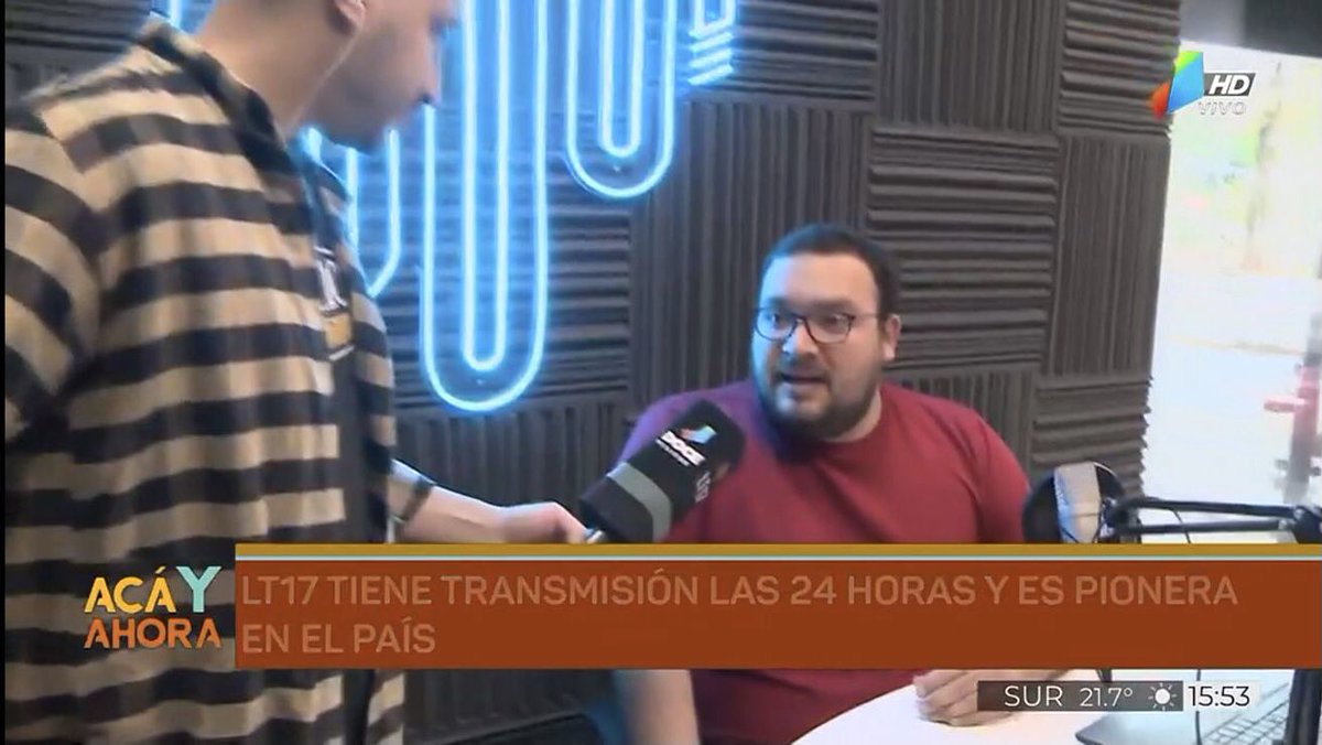 Danomarok's tweet photo. Gracias al equipo de @ACanal12 @tv12misiones por la invitación y tener presente a @radioLt17 Rumbo a los 60 Años. https://t.co/qZAYArGRJM