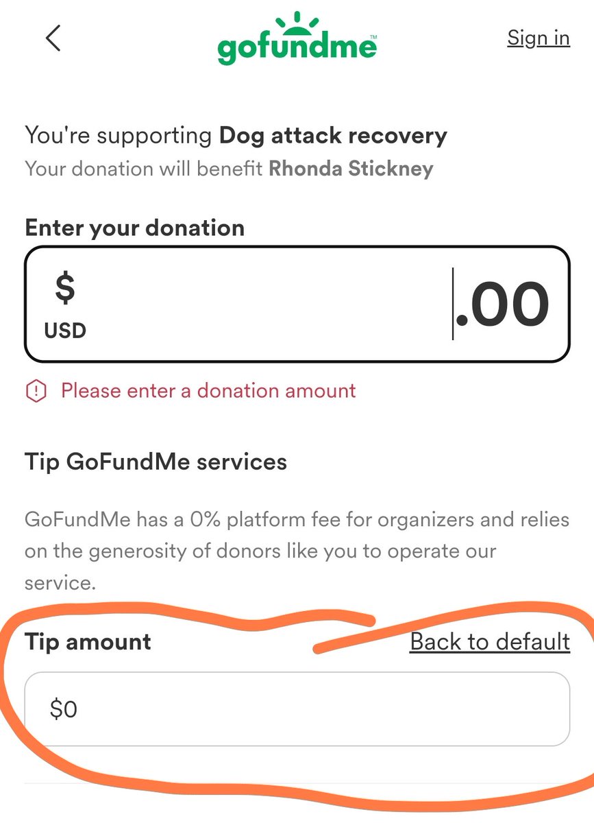 @JackPosobiec Remember to set 'Tip' to $0.00 because FUCK Go Fund Me after what they did to Kyle Rittenhouse and many other patriots.