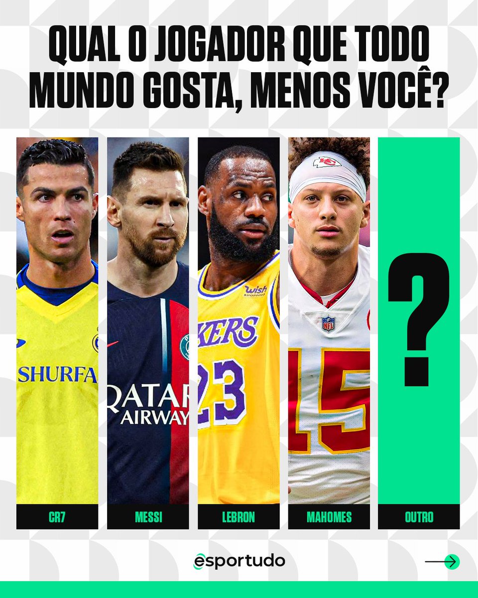 EsportudoBR's tweet image. 🗣️ OPINIÃO

Qual o atleta que TODO MUNDO gosta, menos você? 

Qual o motivo? 🔥👀