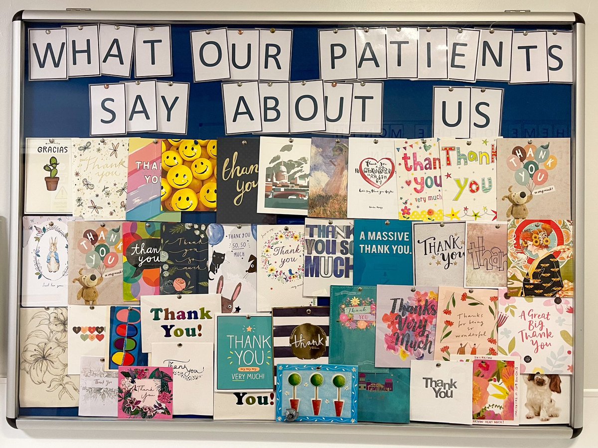 My new favourite board on Hedley! 📌
For me the biggest gift we can receive from a patient is a thank you and their appreciation for what we do everyday. And for sure our team loves their kind words and feedback! 🩵 @GSTTnhs @charlieeleger @RosieEms242 
#TeamHedley #cancernursing