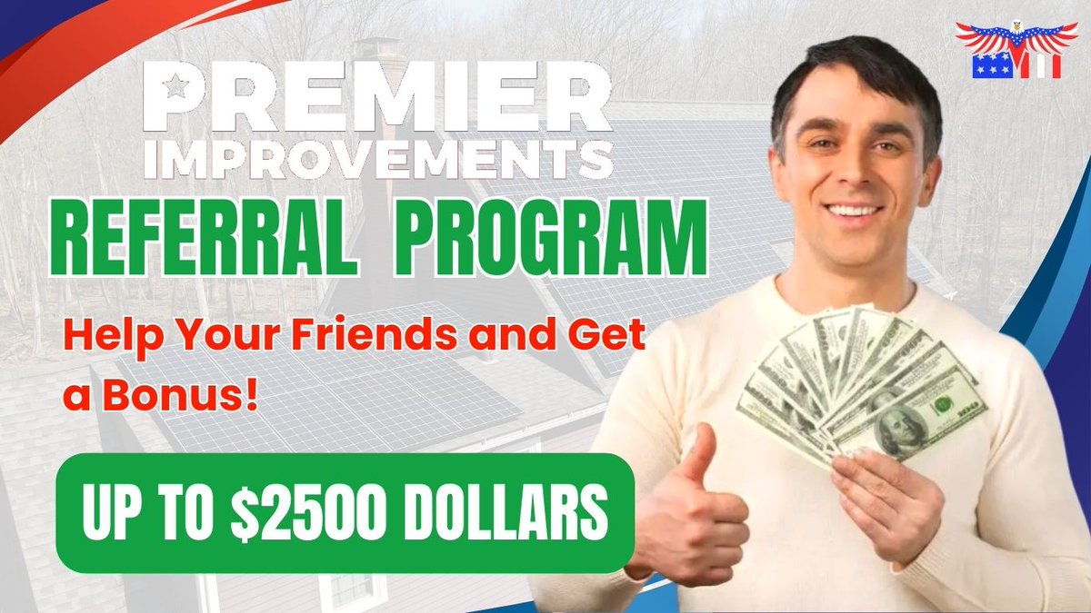 ⭐️ Public Solar Announcement ⭐️
👉 Did you know that we offer the BEST SOLAR REFERRALS in the INDUSTRY? 💰 UP TO $2500 😳

#premierimprove1 #CT #Westhartford #Middletownct #waterburyct #meridenct #southburyct #solar #realestateagent #localct #tollandct #madisonct #newlondonct