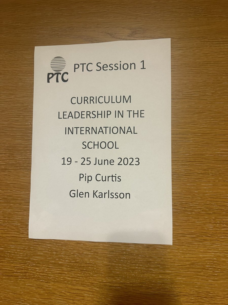 Excited to kick off the Curriculum Leadership course today by PTC in Rome. I am thrilled to be part of this immersive program focused on curriculum process, including development, analysis, implementation and monitoring. #PTC2023 #CLPTC2023