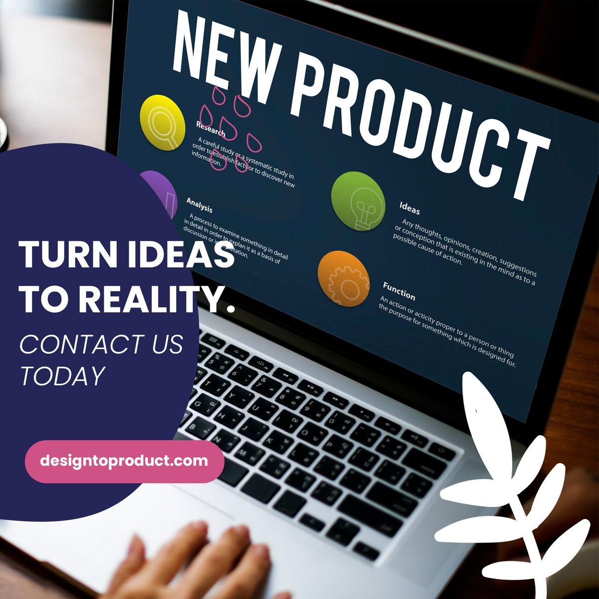 Design2Product's tweet photo. Transform your business with our Product Development expertise. From ideation to market launch, we bring your ideas to life, ensuring success in today's competitive landscape. Schedule a consultation now! #ProductDevelopment #BusinessTransformation https://t.co/38O5DW1SAr