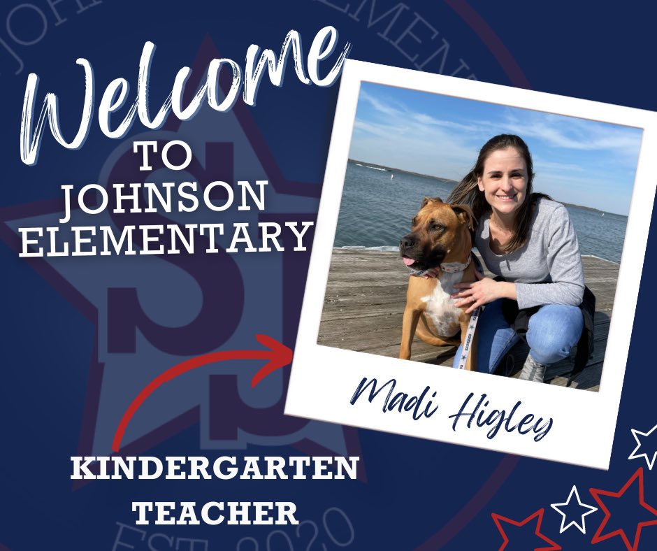 @PISDJohnsonElem Please join me in welcoming Madi Higley to SJE on our fabulous kindergarten team. She has lived all over the world-in Australia, Shanghai, and Singapore and  loves to scuba dive, bungee jump and sky dive. at SJE! #SJEShines #ProsperProud