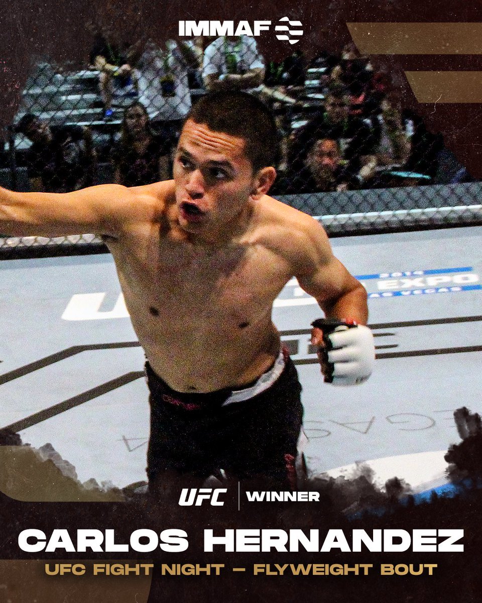 IMMAFed's tweet photo. 𝗛𝗲𝗿𝗻𝗮𝗻𝗱𝗲𝘇 𝗴𝗲𝘁𝘀 𝗨𝗙𝗖 𝘄𝗶𝗻 𝗮𝗻𝗱 𝗮 𝗕𝗥𝗔𝗩𝗘 𝗖𝗙 𝗰𝗹𝗲𝗮𝗻 𝘀𝘄𝗲𝗲𝗽 👊
IMMAF alum secured wins in #MMA promotions across the globe. Who stood out to you? 🤔 #UFCVegas75 #BRAVECF71 https://t.co/JSa0ztB5fe