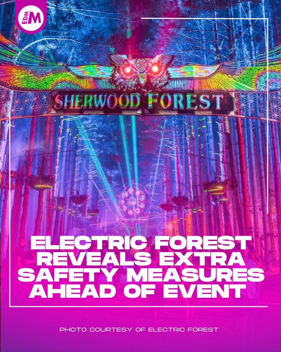EDMManiac's tweet photo. Following the tragic shooting that occurred this past weekend at The Gorge for Beyond Wonderland PNW, Electric Forest will be implementing increased security measures.
In a post on social media, the Michigan camping festival addressed concerns about how they are responding to the shooting at The Gorge in regard to the upcoming edition taking place this weekend: June 22-25, 2023.