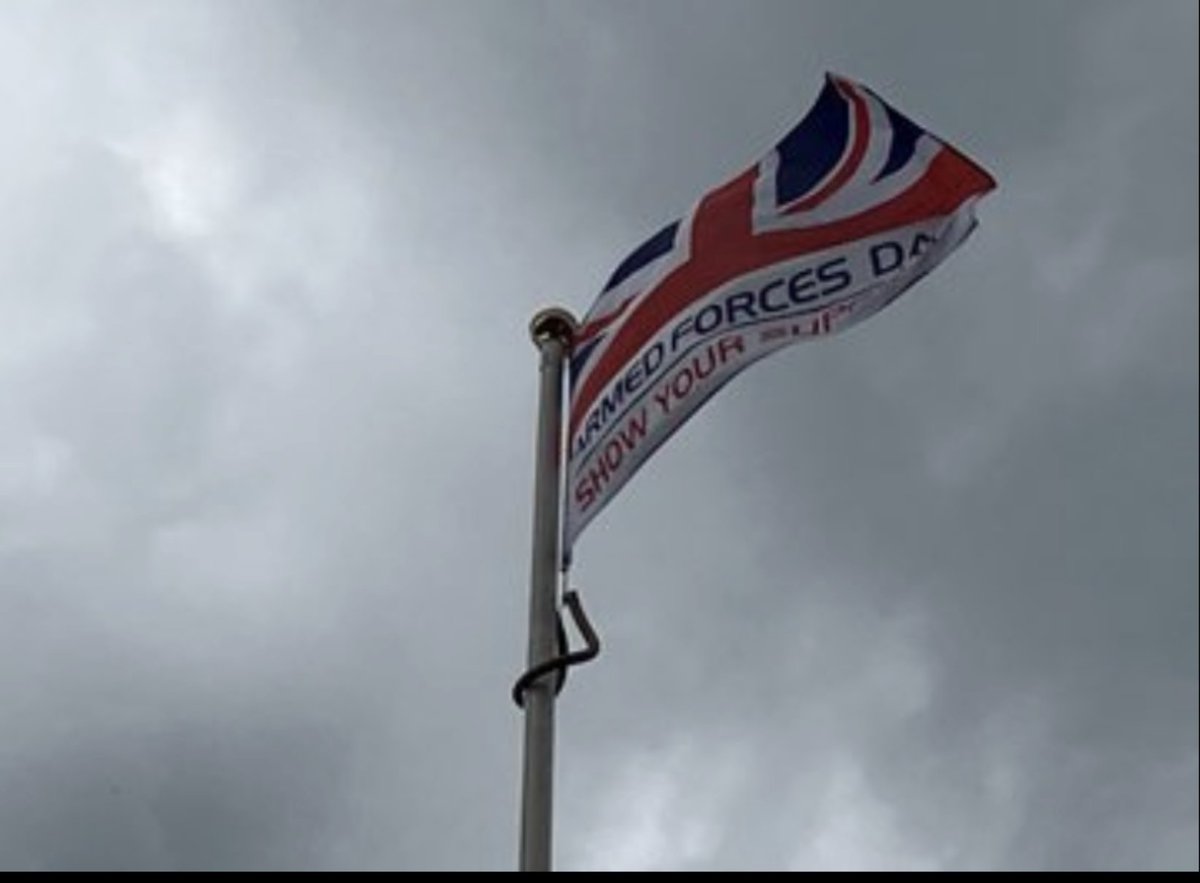 tricky161's tweet image. Northern care alliance armed forces flag raising