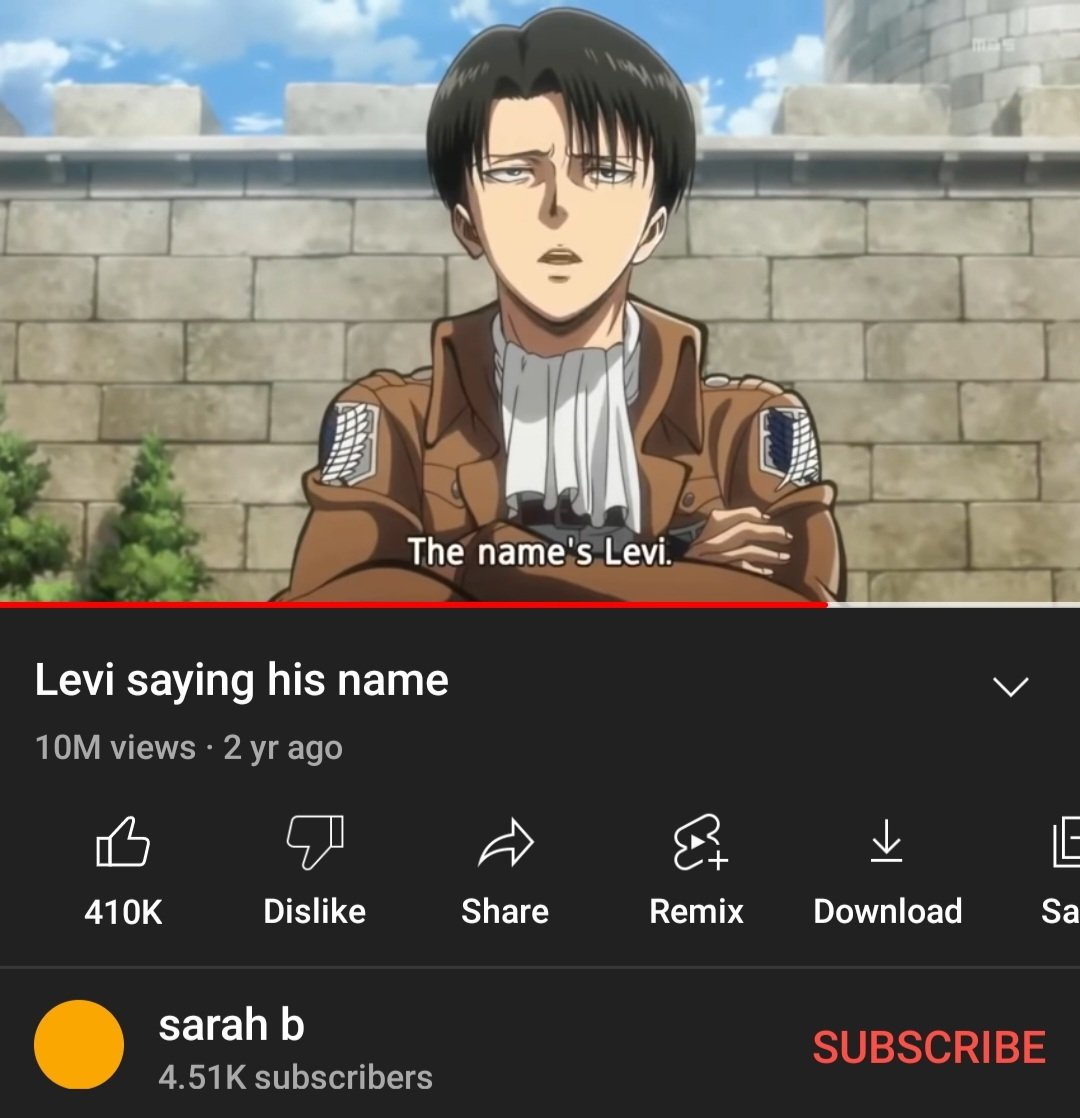 A 14-second clip of Levi saying his name has a ten million views?!! 🙆🏻‍♀️😳