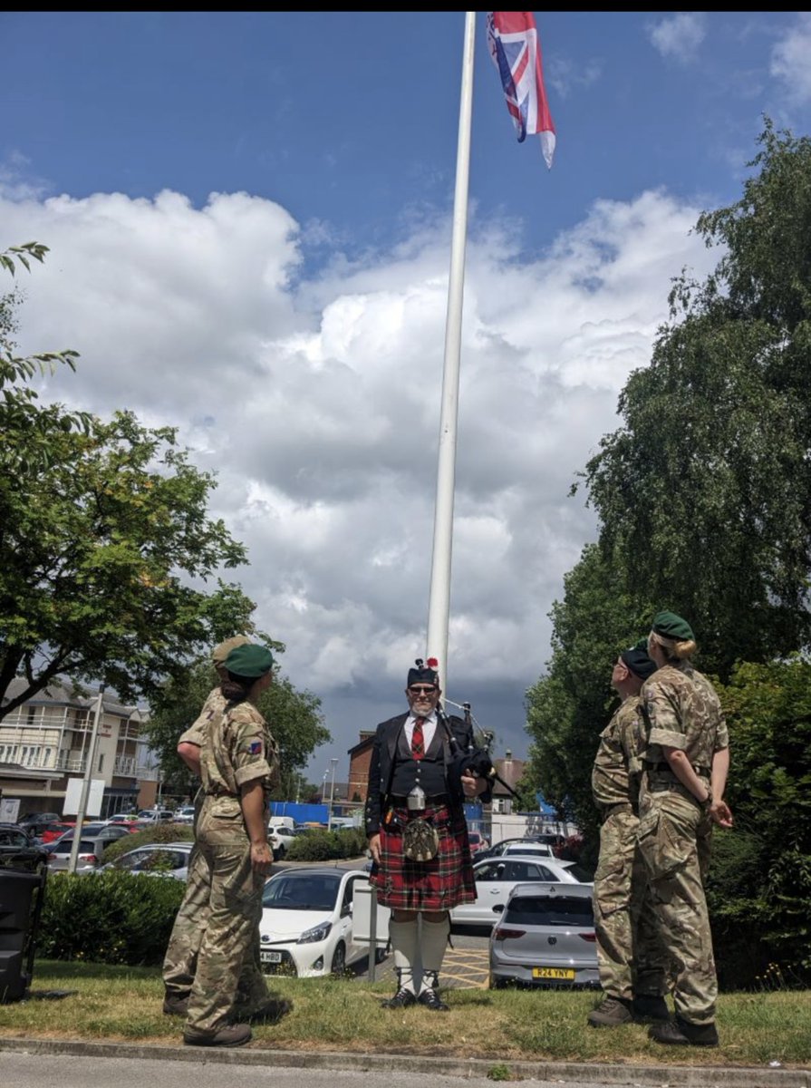 tricky161's tweet image. Northern care alliance armed forces flag raising