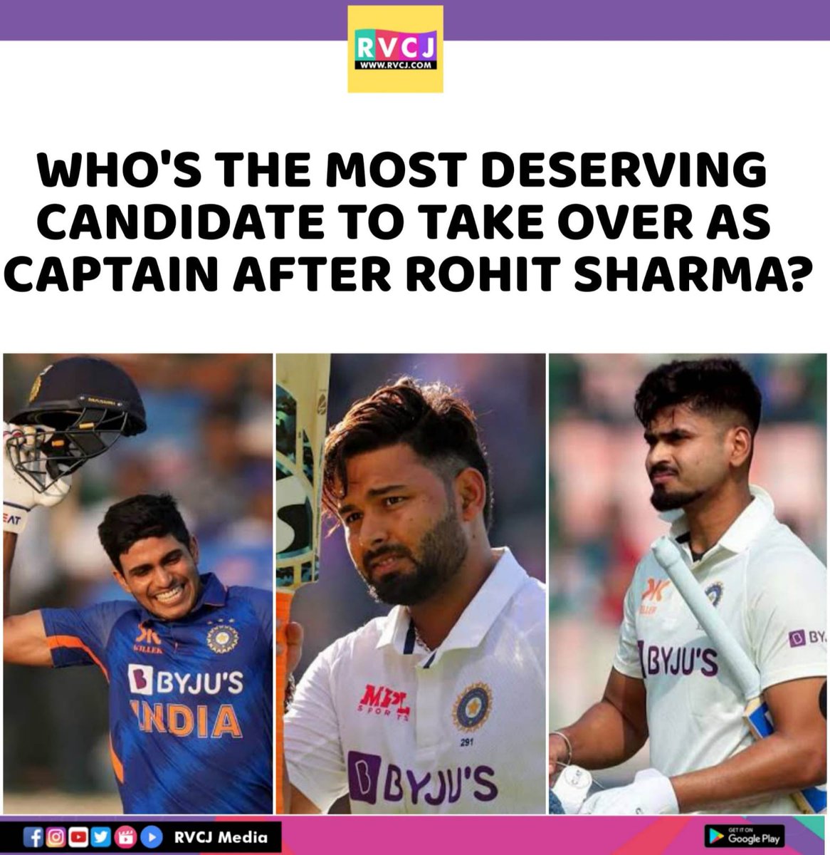 Who is the most deserving..???
#rohitsharma #ayer #pant #shumangill