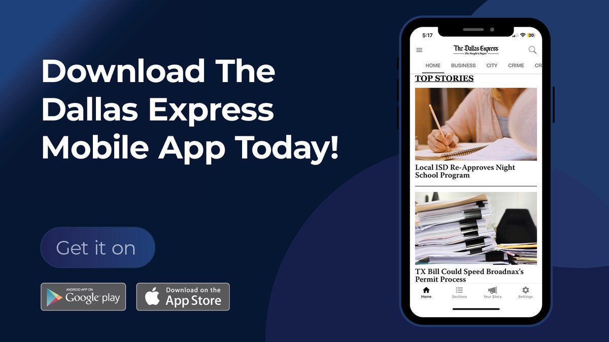 Download The Dallas Express Mobile App Today on the iOS App store or Google Play store today! The People's Paper in the palm of your hand!
urlgeni.us/TheDallasExpre…