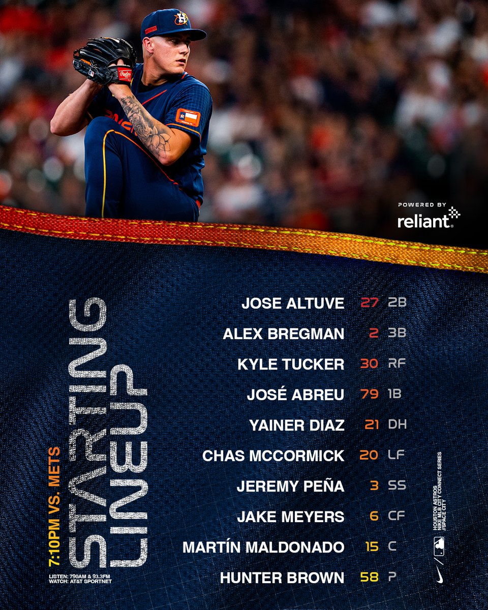 #SpaceCity is back.

🕖: 7:10 PM
🏟: Closed
📺: @ATTSportsNetSW
📻: <a href="/SportsTalk790/">SportsTalk 790</a> | Spanish: 93.3 FM
🗳: astros.com/Vote