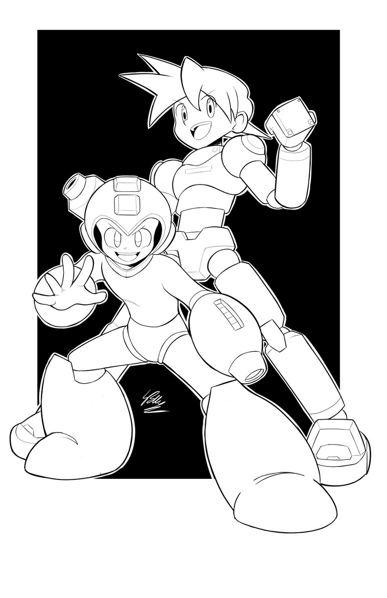 Some more boys :)
#MegaMan #megamanlegends #capcom #fanart #linework #inks #WIP #digitalart  #videogames